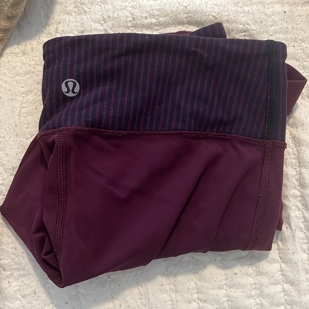 Maroon Lululemon Leggings